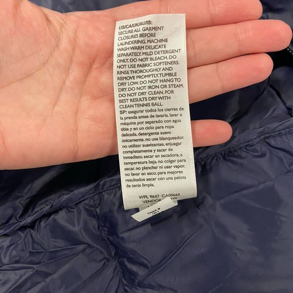 Eddie Bauer | Men’s Wide Channel Hooded Down Jacket EB650, Size XXL, Navy Blue - Picture 10 of 12